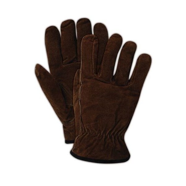 Magid Leather Drivers Gloves, Leather, Slip OnSlip On Cuff, Brown, XL 12 PK TB482E-XL - main